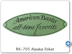 RK-705 Alpaka Etiket