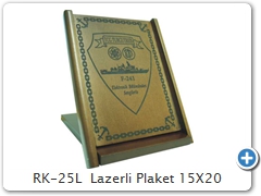 RK-25L  Lazerli Plaket 15X20