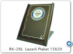RK-26L  Lazerli Plaket 15X20