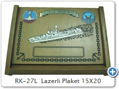 RK-27L  Lazerli Plaket 15X20